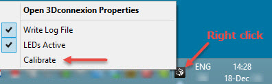 This is where you find the function "Calibrate".
