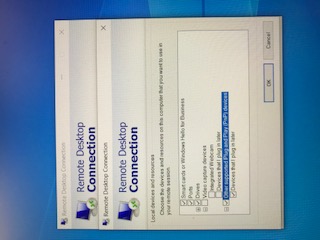 Local Resources under Remote Desktop Connection